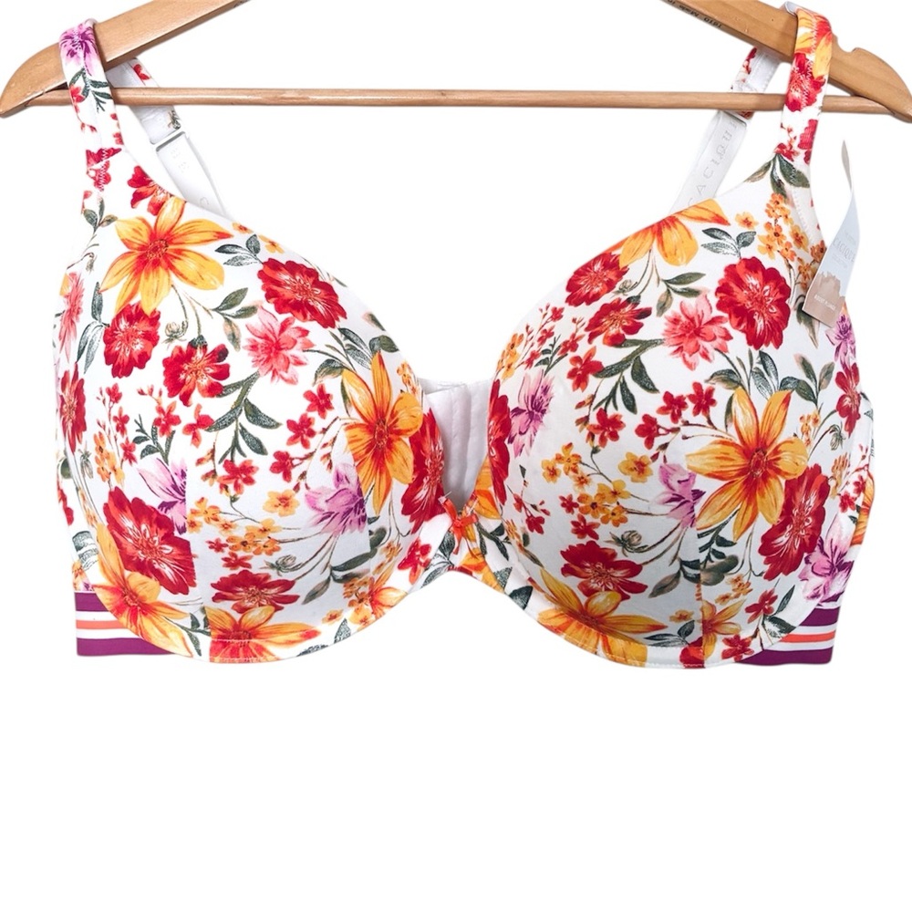 NWT Cacique Tropical Floral Boost Plunge Bra